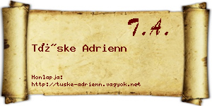 Tüske Adrienn névjegykártya