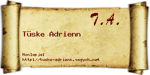 Tüske Adrienn névjegykártya